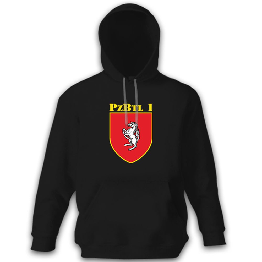 PzBtl 1 Tank Battalion Tank Company Battalion Coat of Arms Hoodie # 10585