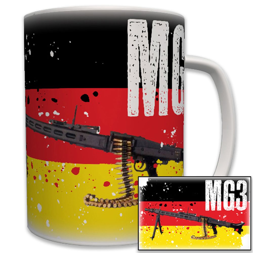 MG 3 Maschinengewehr 3 Bundeswehr BW Militär Fahne Flagge - Tasse #6247