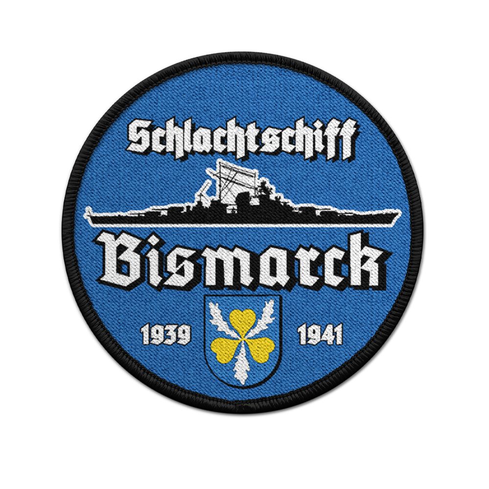 9cm Patch Battleship Bismarck War Navy Badge Ship Militaria # 36392