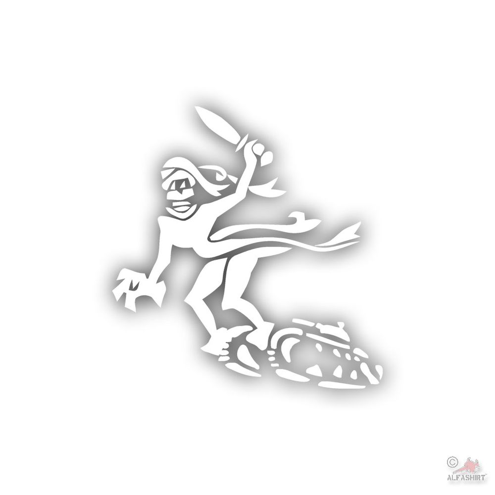 Ghost Division Type 4 11 PzDiv France Spirit 15x15 cm Sticker # A4590
