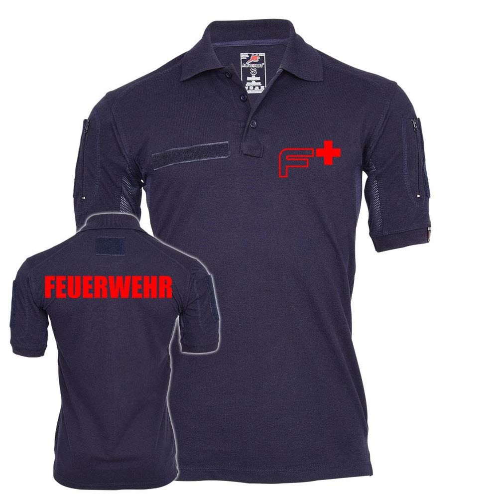 Tactical Polo Feuerwehr Einsatz F Logo Mann Freiwillife Polo-Hemd-Shirt 24363