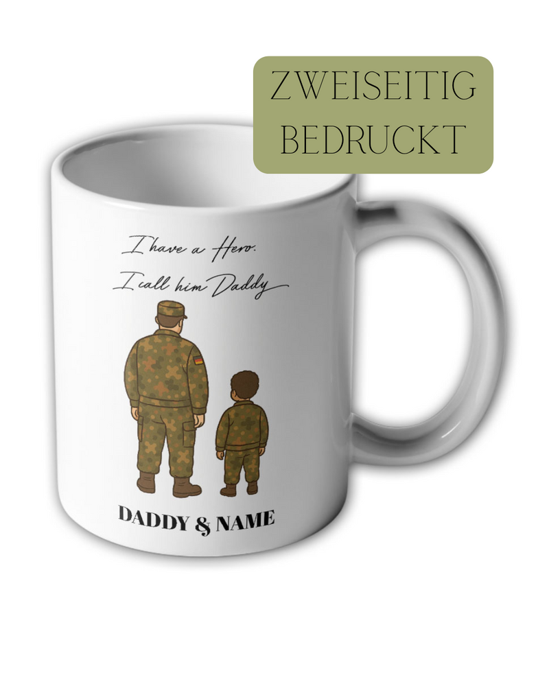 Father's Day Mug Have a Hero Soldier Bundeswehr Veteran Gift Idea #46455