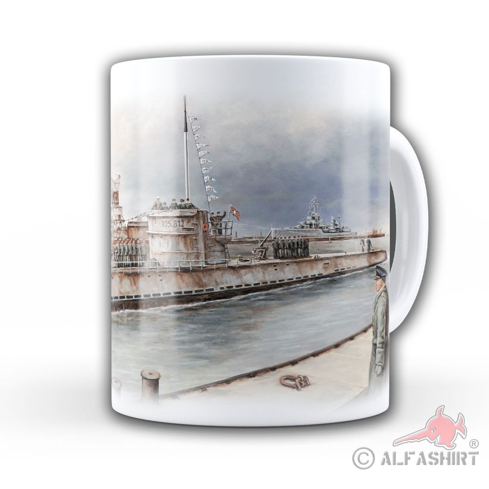 Tasse Lukas Wirp - U181 einlaufend in Bordeaux Wolfgang Lüth U-Boot #43296
