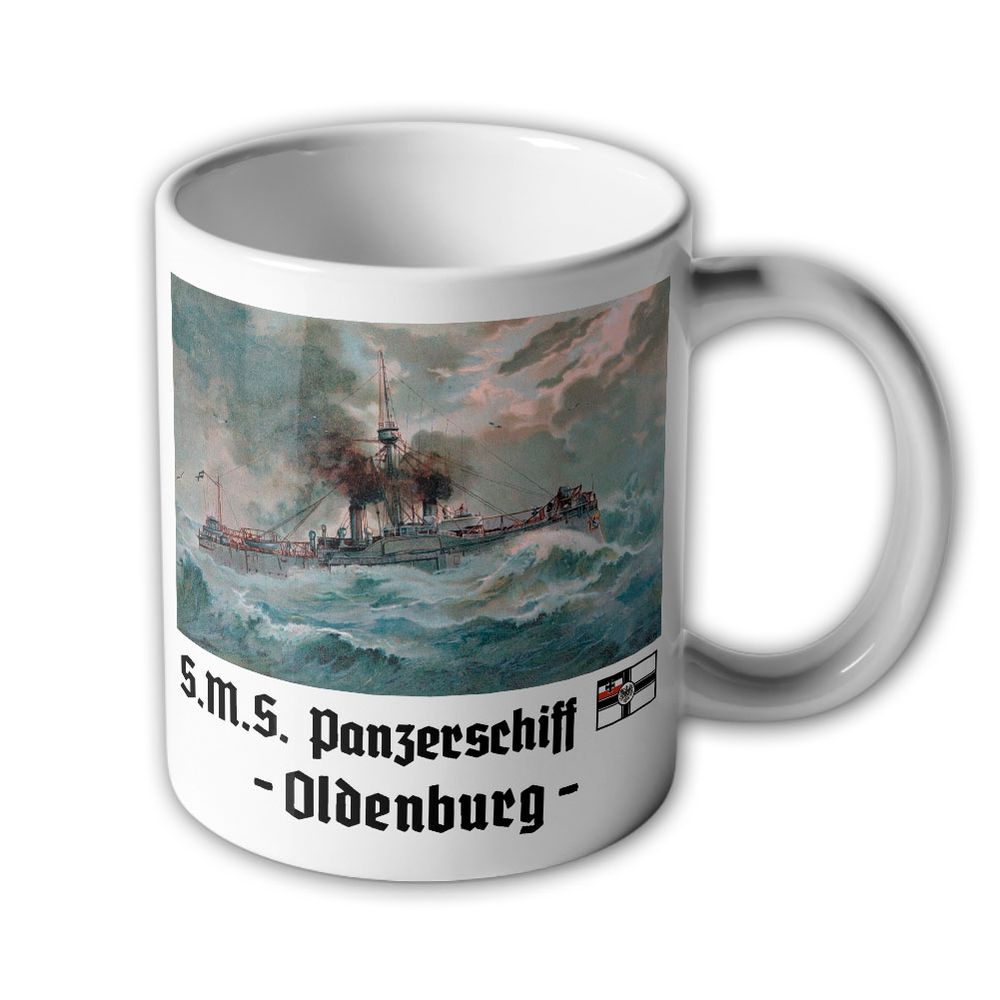 Tasse SMS Panzerschiff Oldenburg  Marine Erstes Stahl Schiff Bild Becher#5279
