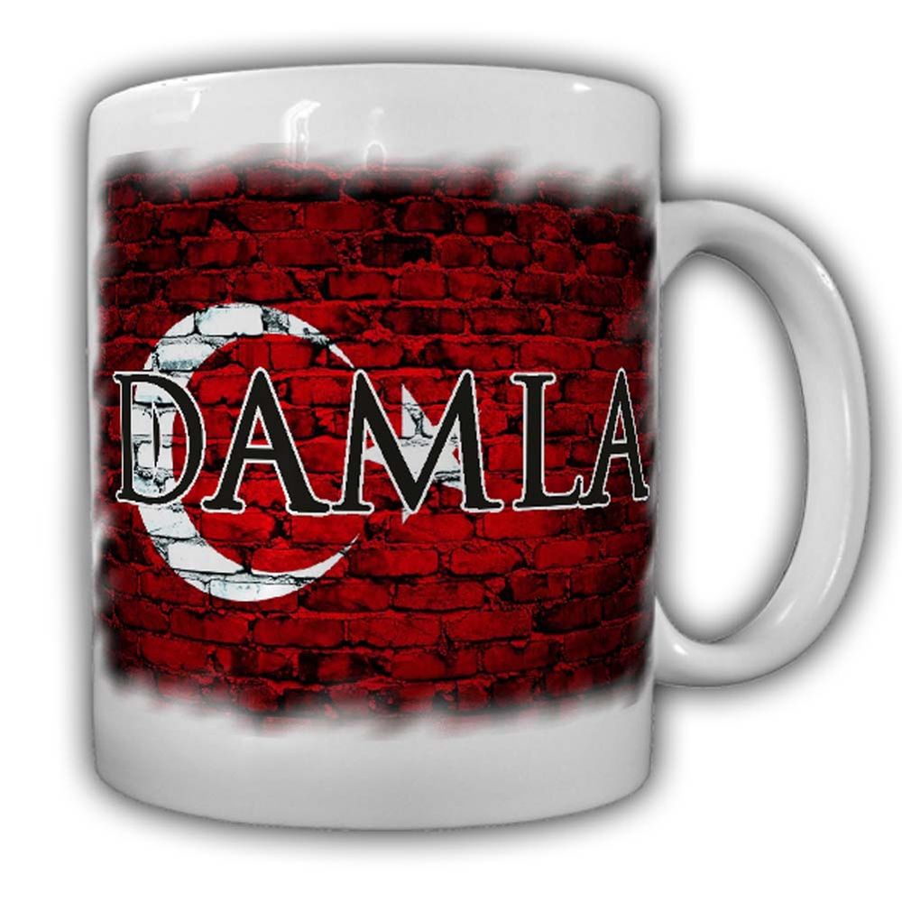 Türkische Flagge mit Damla Tasse Türkei Türkey Namen Flagge Heimat #24280