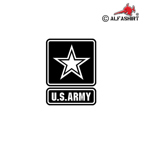Aufkleber/Sticker US Army Logo Emblem Wappen Abzeichen Stern 10x7,5cm A626