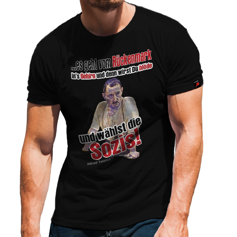 Alfred Tetzlaff Über Wahlen und Eier die in die Synapsen wandern T Shirt #31490