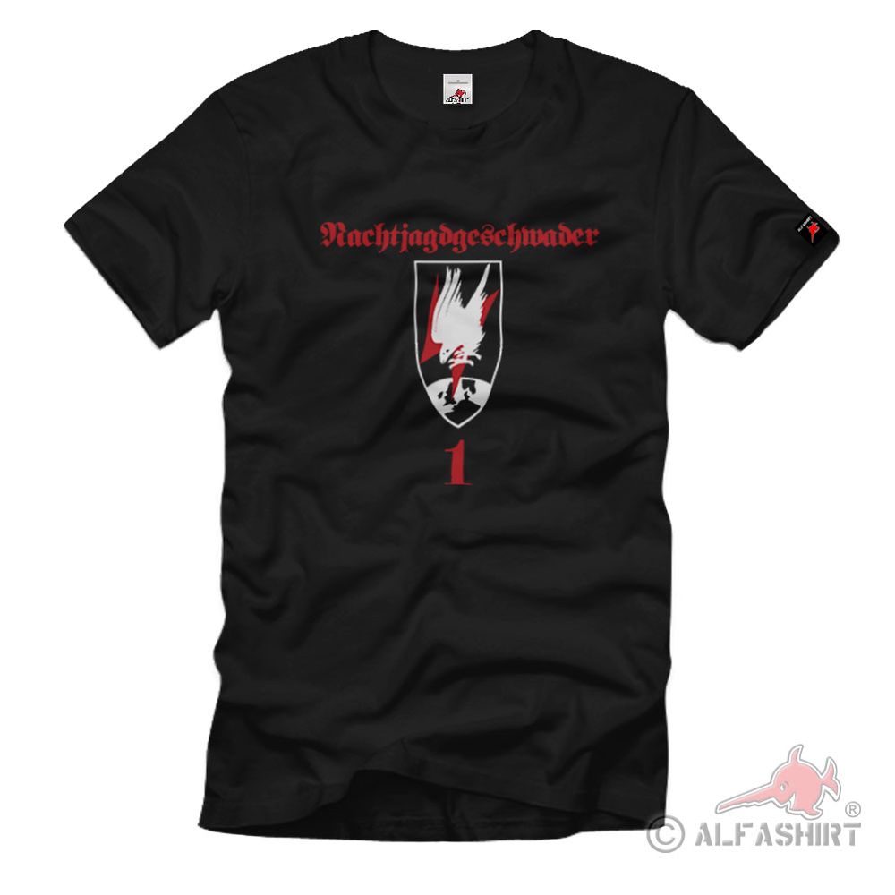 1.NJG Staffel Nachtjagdgeschwader Luftwaffe Wk 2 Wh Wappen T Shirt #2085