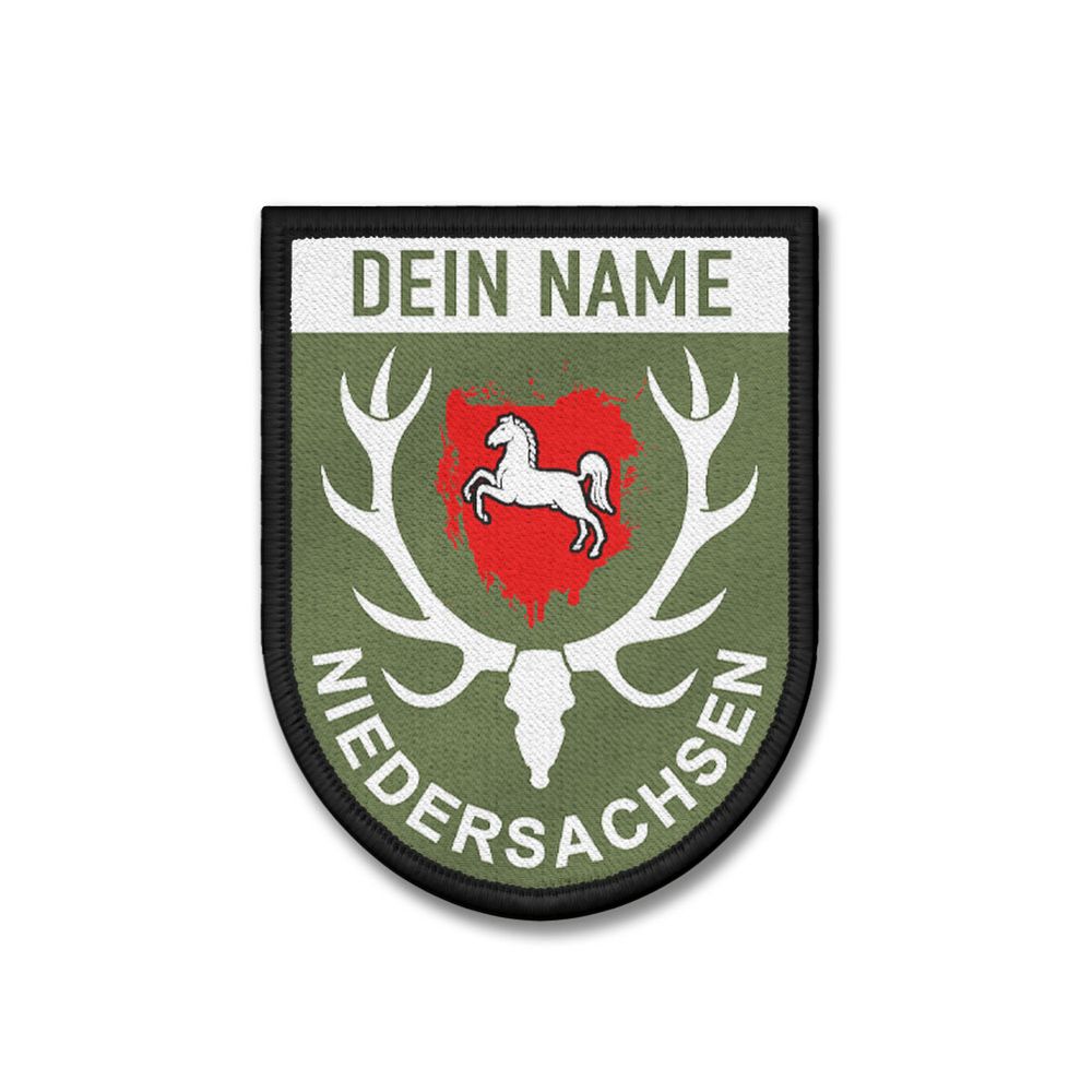 Patch Lower Saxony Personalized BW Hunting Protection Coat of Arms Horse Hunter Hunting #44039