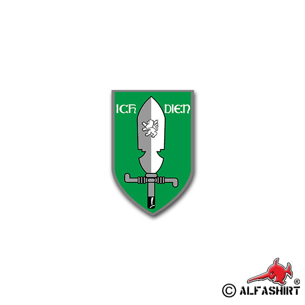 Sticker PzGrenBtl 51 52 Panzer Grenadier Battalion BW 7x5cm A1369