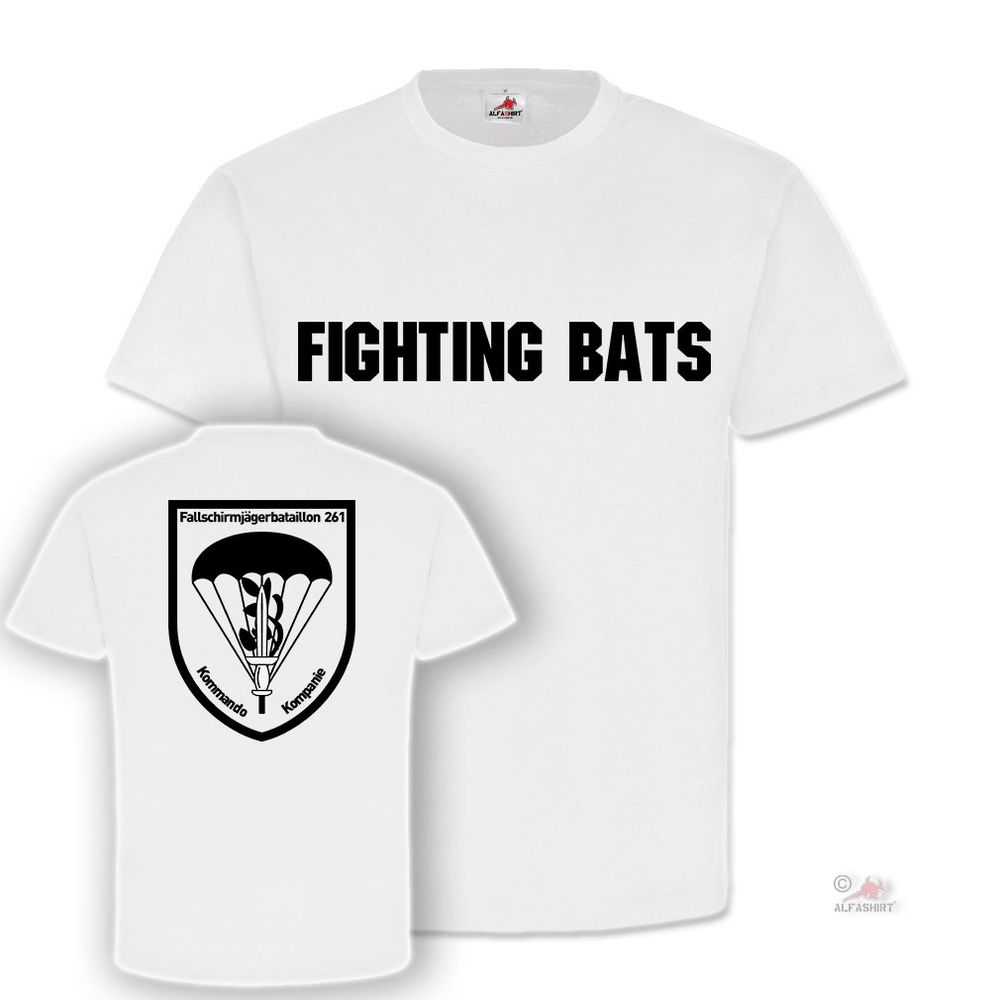 Fighting Bats FschJgBtl 261 Fallschirmjägerbataillon Kompanie T-shirt #19734