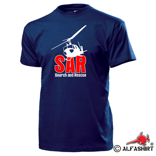 Search and Rescue SAR Luftwaffe Rettungsflieger UH 1 Huey T-Shirt #15055