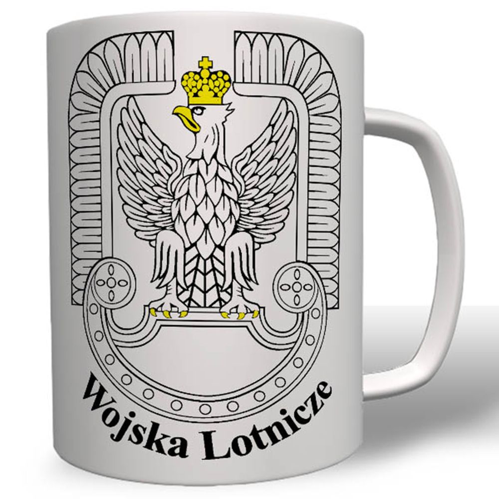 POL Wojska Lotnicze Luftwaffe Einheit Wappen Abzeichen Tasse #16675