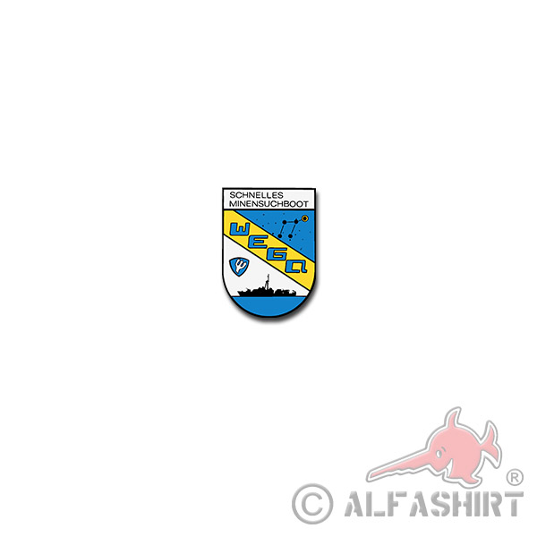 SM-Boat WEGA Sticker Sticker Fast minesweeper Bundeswehr 5x7cm # A3944