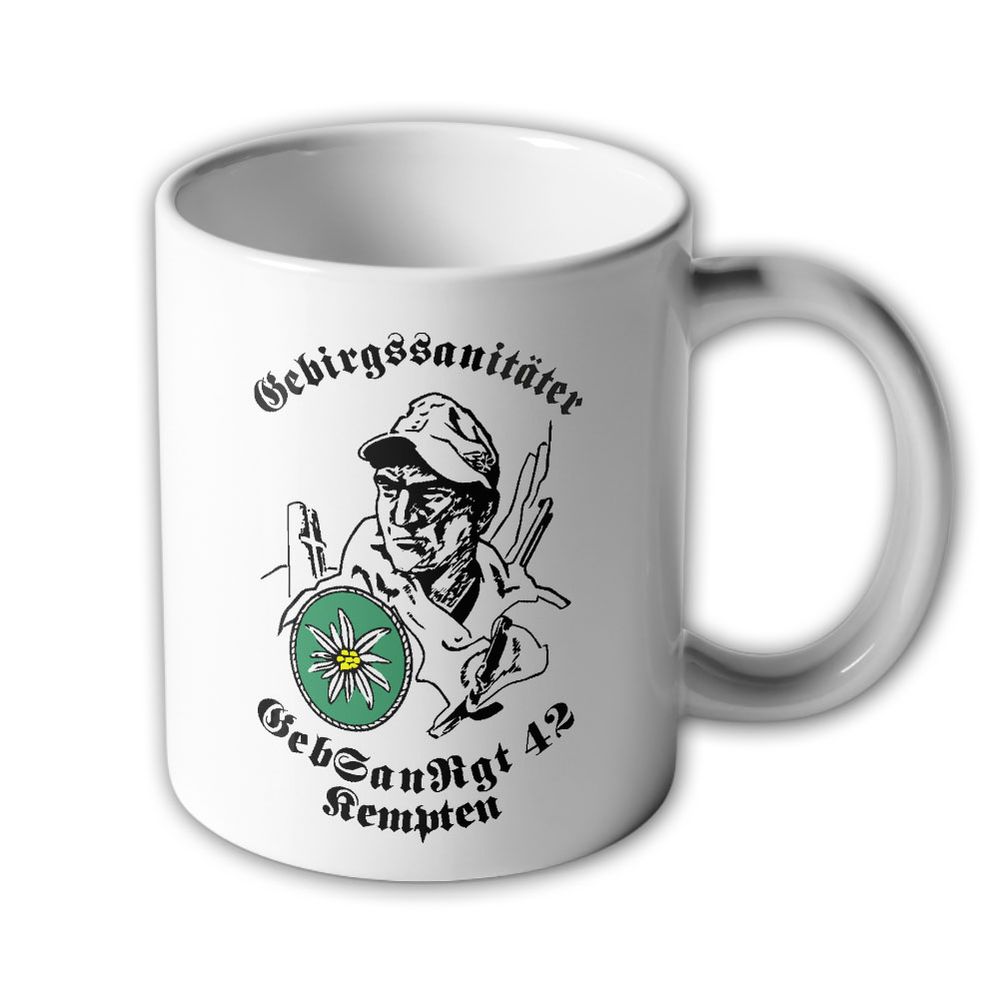 Mug Mountain Medical Regiment 42 Kempten Allgäu Bundeswehr Coat of Arms #38924