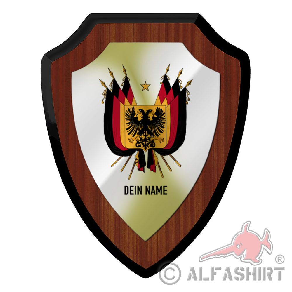 Wappenschild personalisierbar Wappen Deutsches Reich 1848 #42672