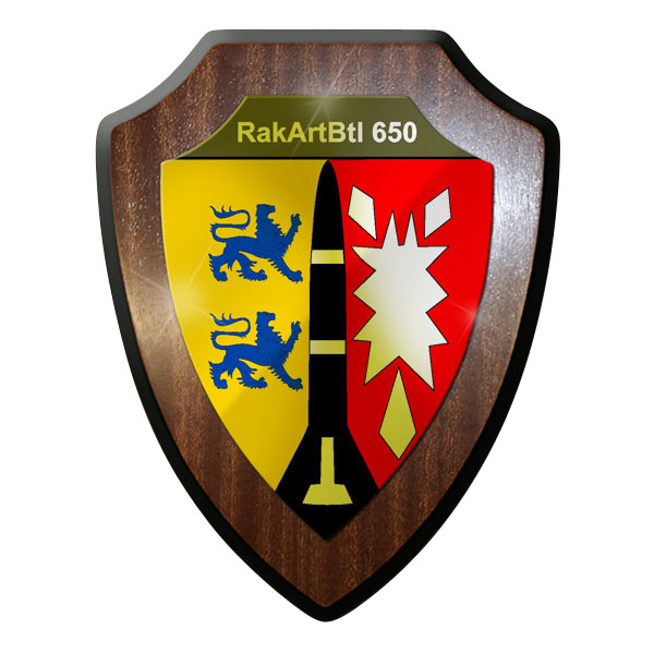 Wappenschild - RakArtBtl 650 Raketenartilleriebataillon Bund Emblem #10022