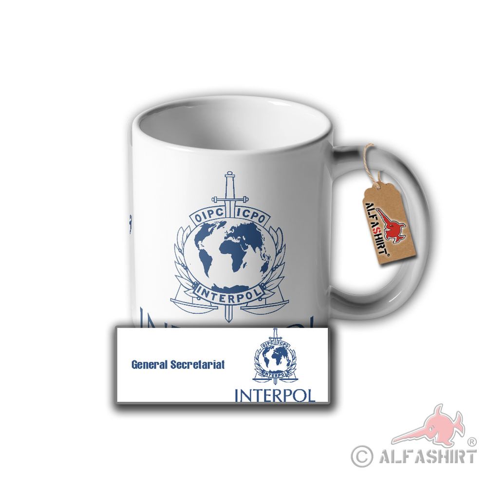 Tasse Interpol Polizei Internationale kriminalpolizeilich Organisation #30477