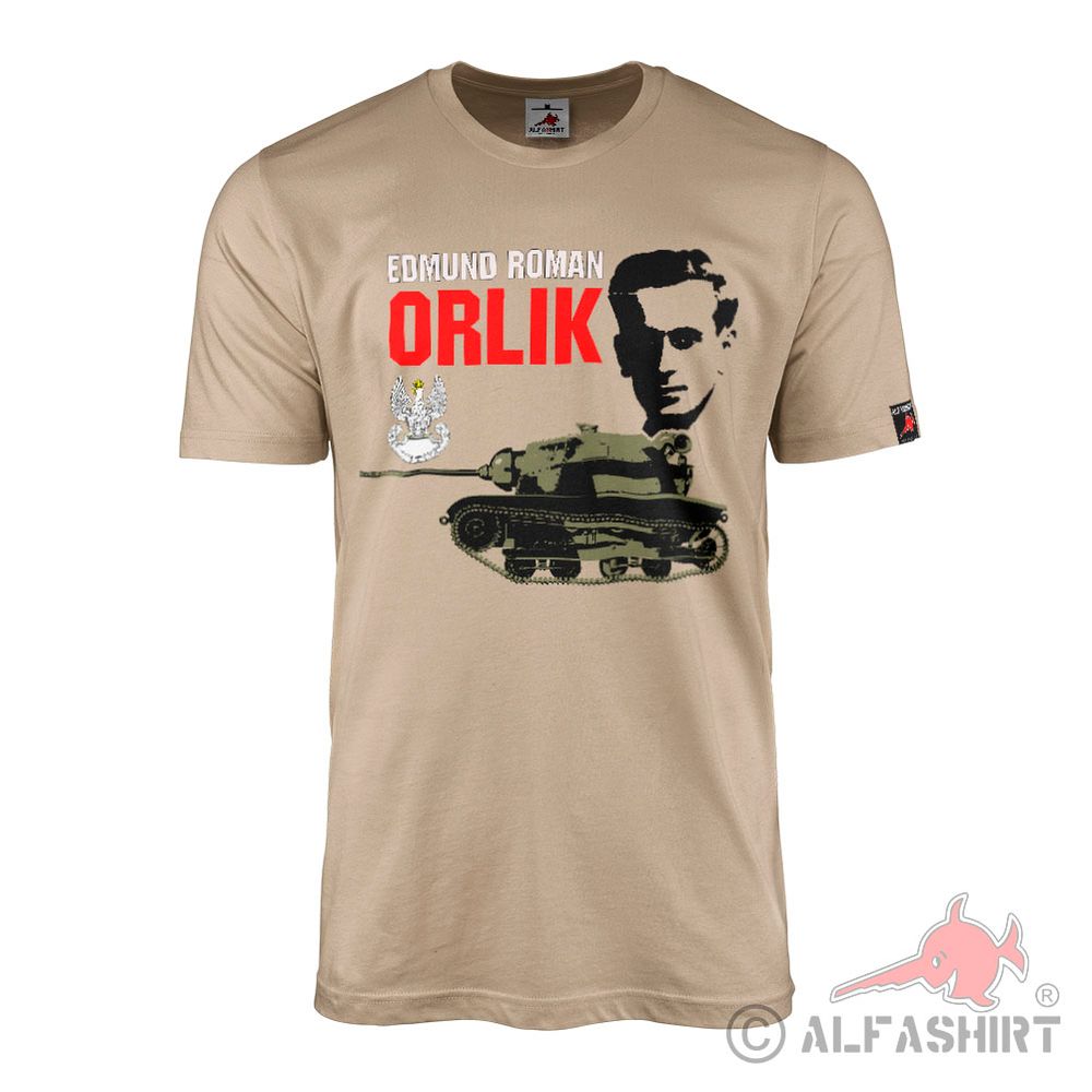 Edmund Roman Orlik Polen TKS Tankette 20mm WW2 Panzer T-Shirt#43411
