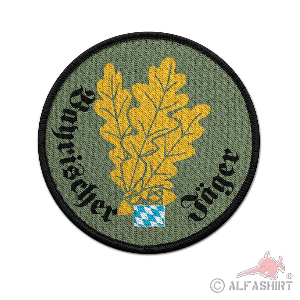 Patch Bayrischer Jäger Bundeswehr Jägertruppe Eichenlaub Abzeichen #44682