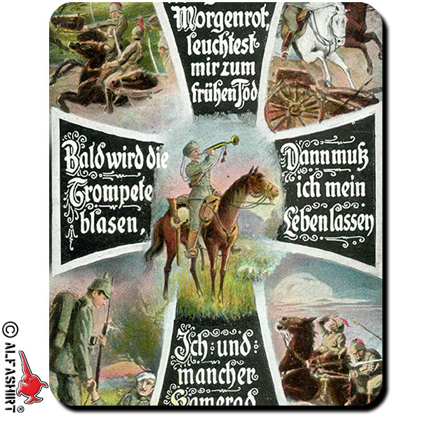 Morgenrot Max Schneckenburger die Wacht am Rhein 1871 Kaiserreich Mauspad #16189