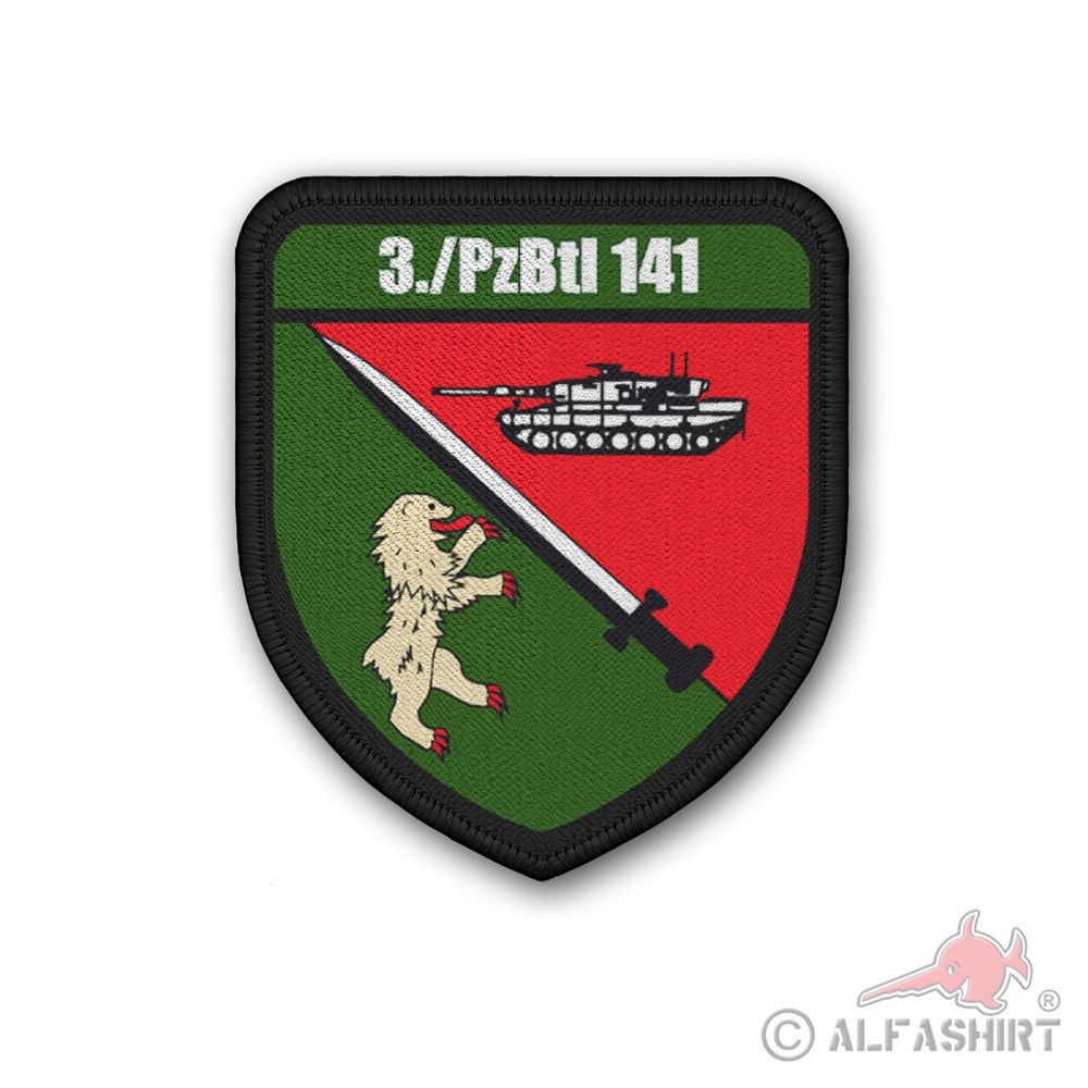Patch 3 PzBtl 141 Panzerbataillon Wappen Abzeichen Panzer Bataillon #41678