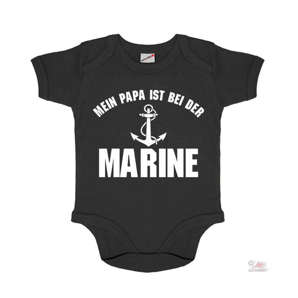 Baby Strampler Mein Papa ist bei der Marine Matrose Bundesmarine Soldat #30650