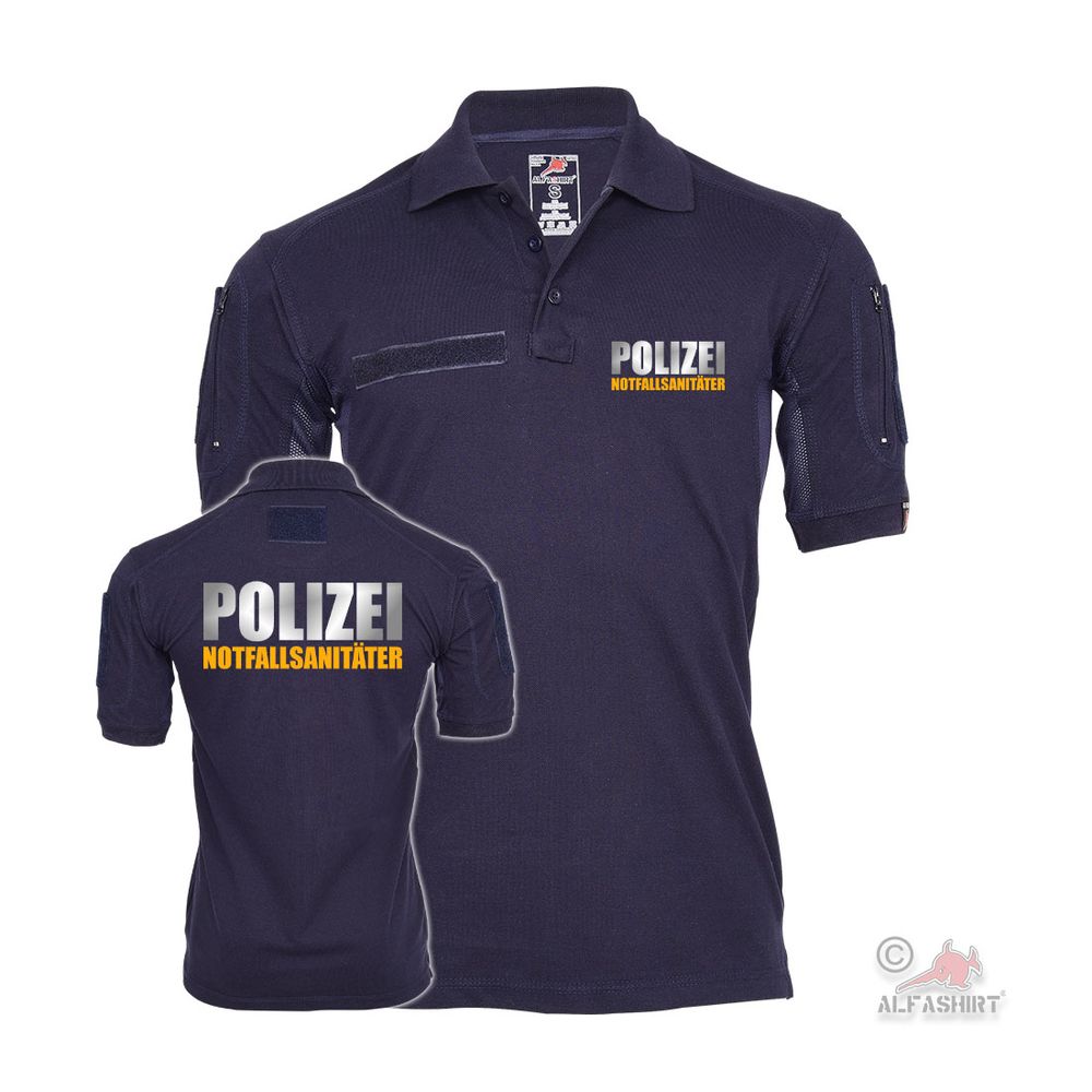REFLEKTIEREND Tactical Polo Polizei Notfallsanitäter Komissar Streife #37398