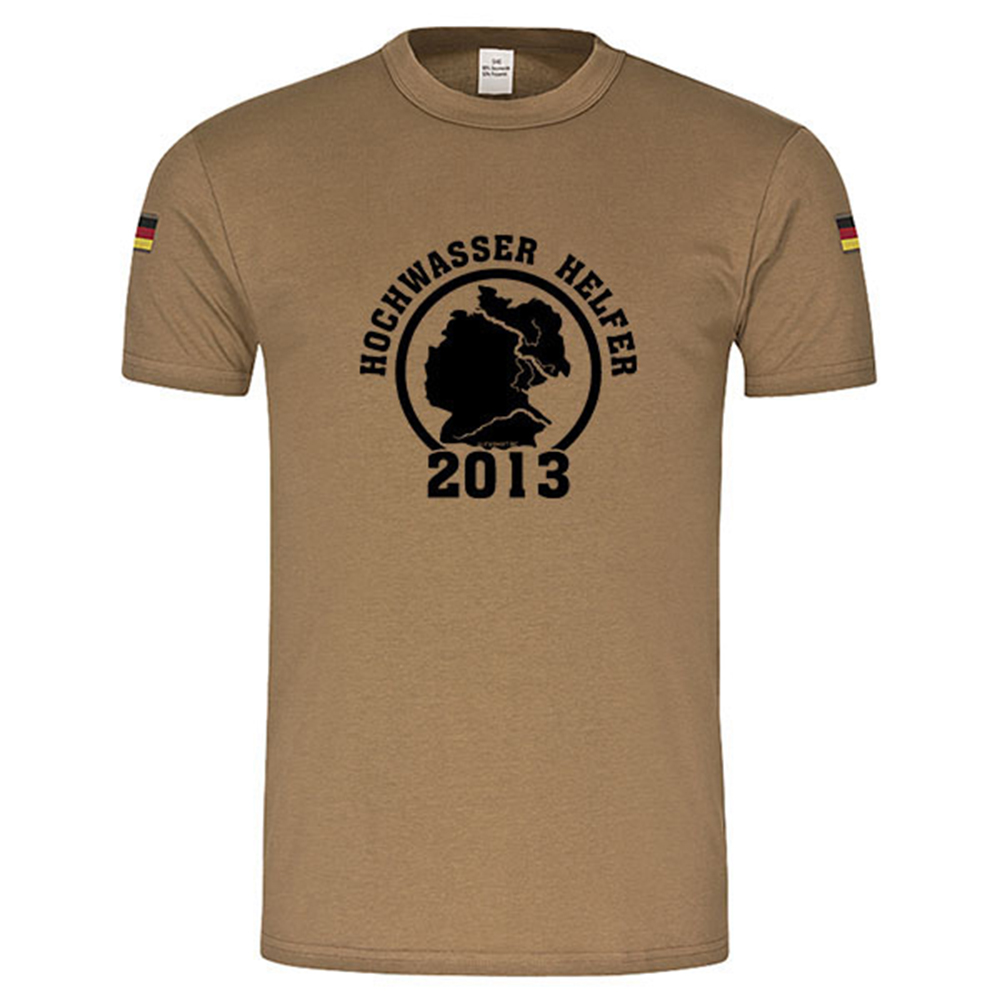 Flood Helpers 2013 Germany Firefighters original tropical shirt # 14815