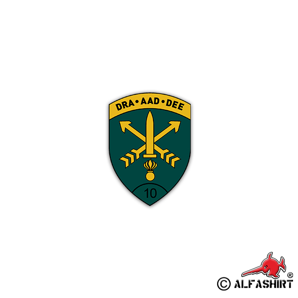 Aufkleber/Sticker Armee Aufklärungsdetachement 10 DRA AAD DEE 5x7cm #A2321