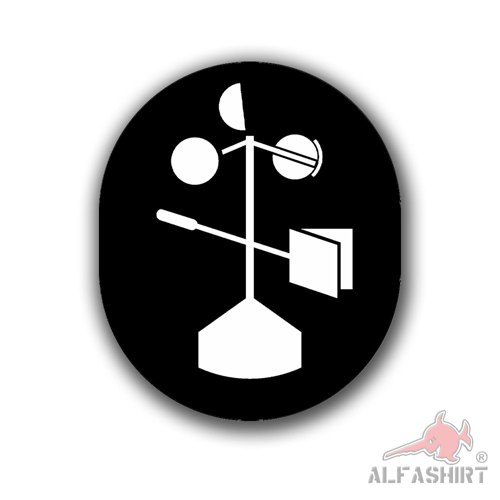 Aufkleber NVA Dienstlaufbahn Abzeichen 18x15cm Meterologen  #A6333