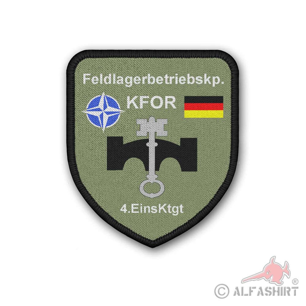 Patch 7.5x6.5cm field camp company cap. Company KFOR NATO deployment DE GER 4 #43970