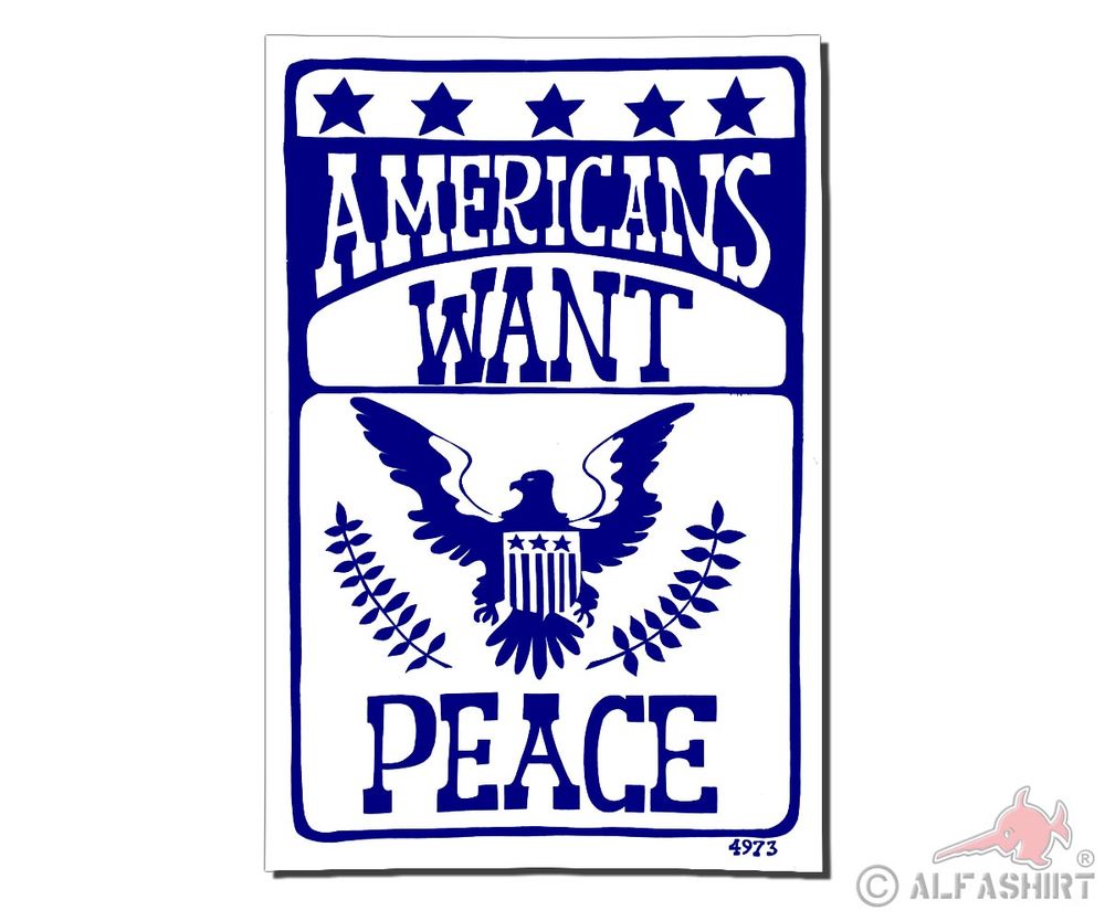 Poster Americans want Peace Frieden Armee Amerika Staaten #30867