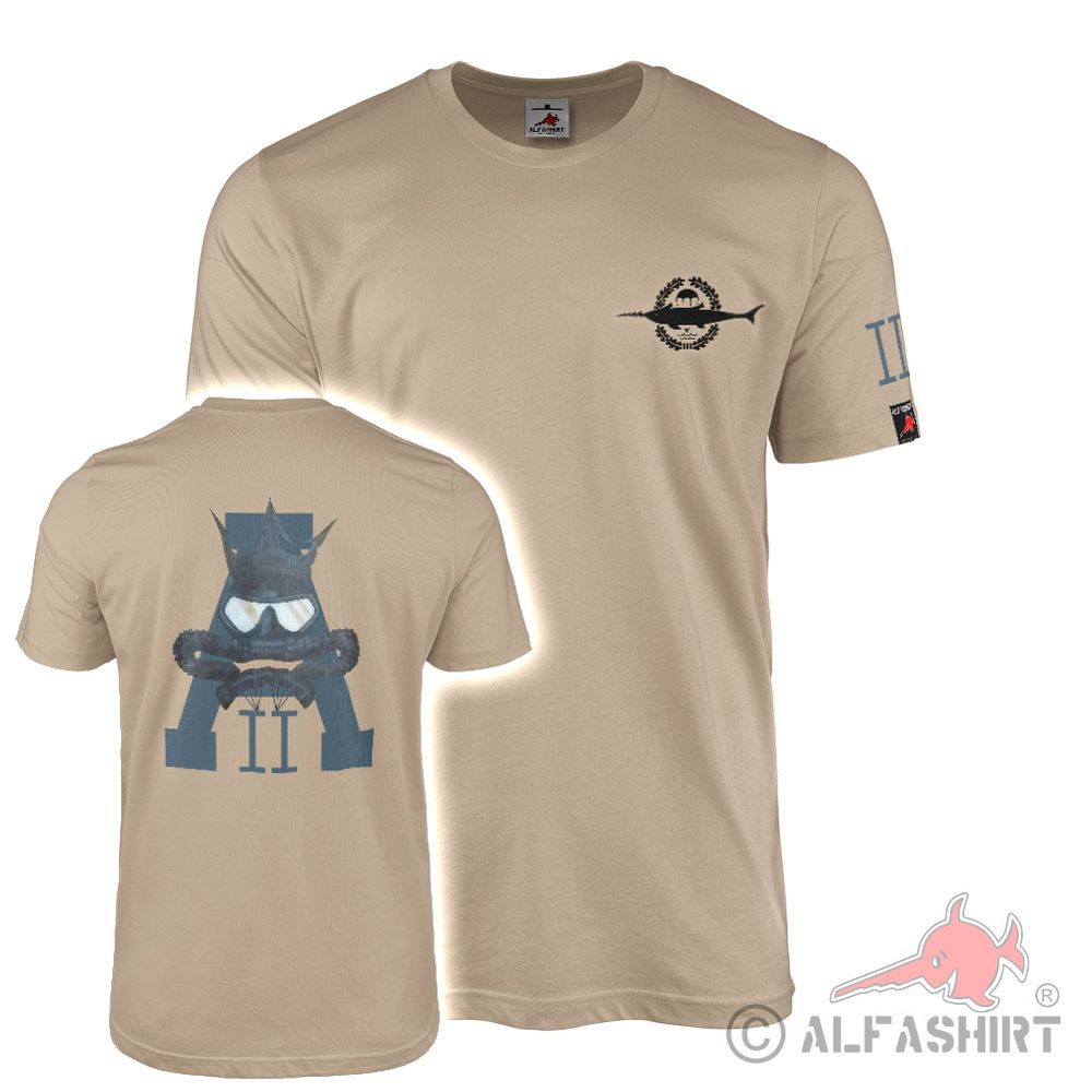 T-Shirt sand 2 Zwote Kampfschwimmer Zug Marine BW Bundeswehr maritime #43651