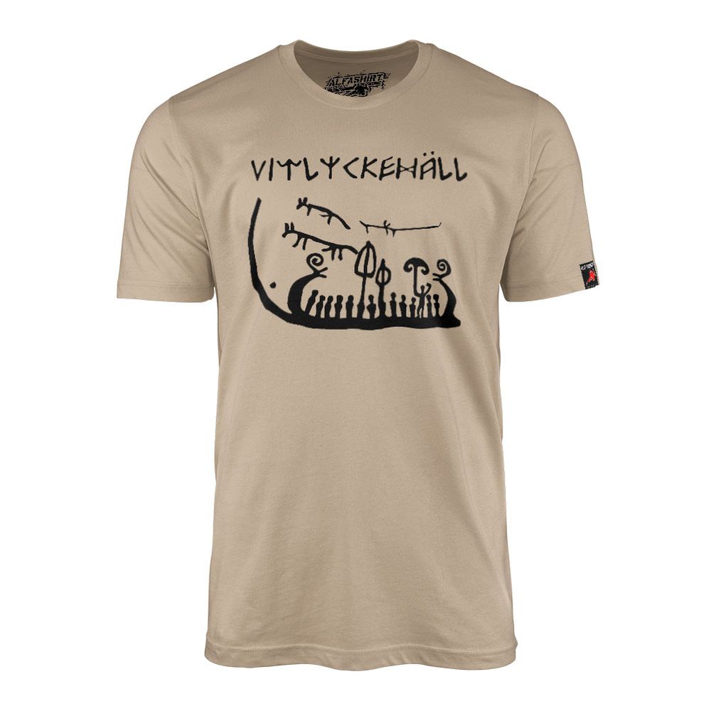Viking ship Vitlyckehäll warriors sea warriors Germanic people - T Shirt # 1227