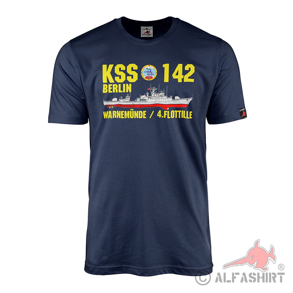 KSS 142 Berlin Warnemünde 4 Flotilla Volksmarine Class 1159 T Shirt # 38411