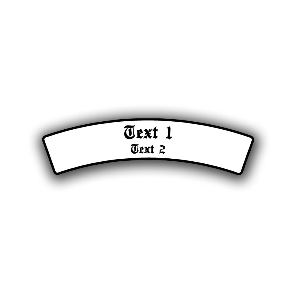 Sticker license plate motorcycle customizable 31x8cm #A6305