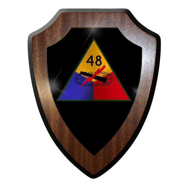 Coat of Arms / Wall Shield - 48th Armored Division US Army WW2 Tank #9843