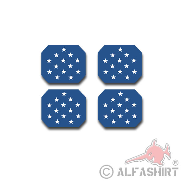 US MOH Star Set Medal of Honor USA America Sticker 4x 3x2.5cm # A4460