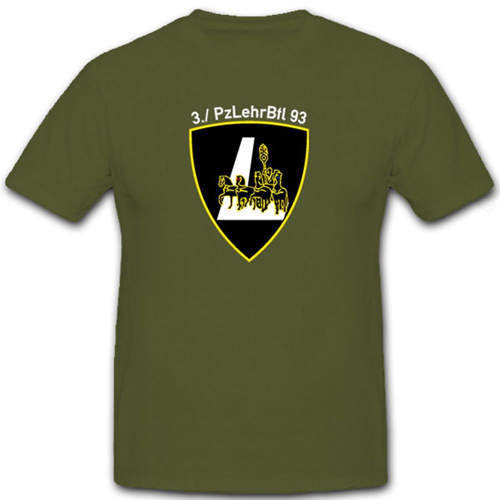 3. PzLehrBtl 93 Panzerlehrbataillon Panzer Bataillon Deutschland - T Shirt #8890