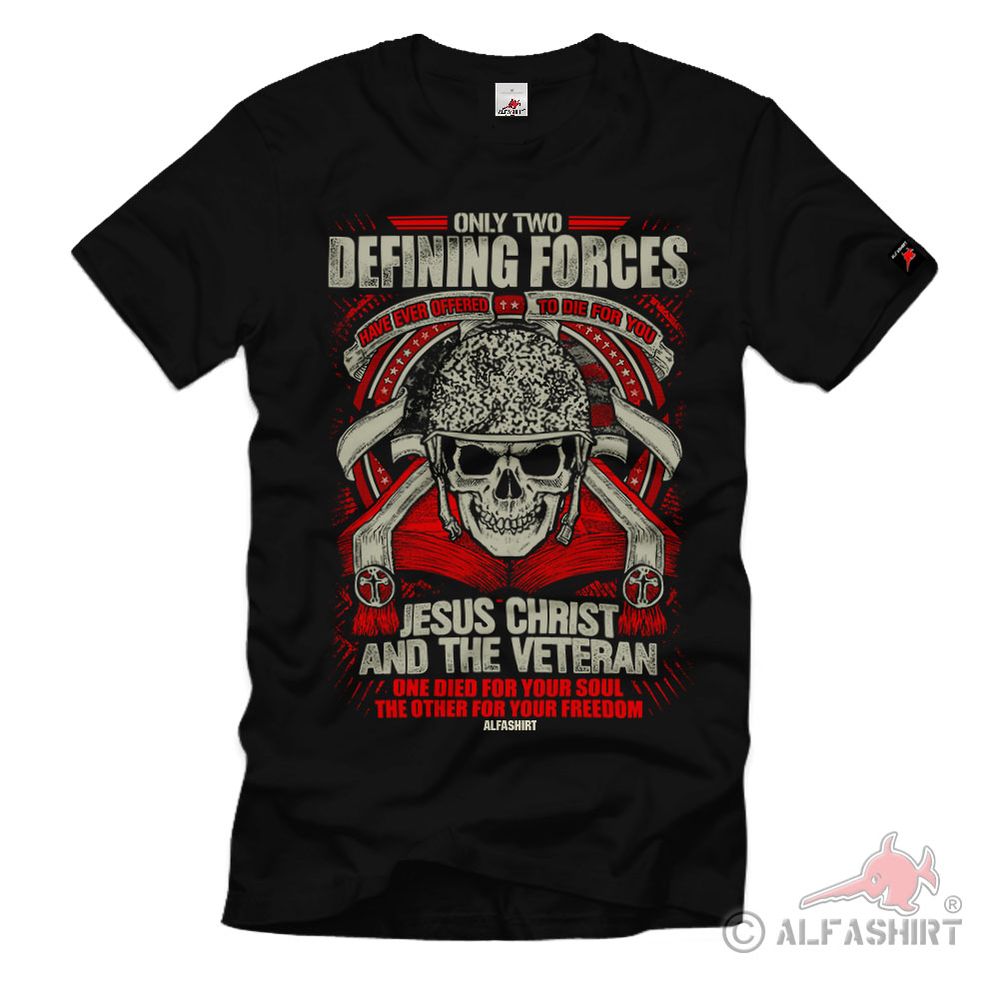 Veteran Defining Forces Mächte Jesus Christus Seele Freiheit T-Shirt#32371