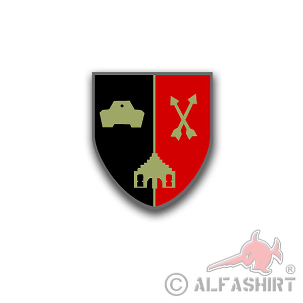 PzBtl 513 TYP2 Panzer-Bataillon Abzeichen Sticker Aufkleber Briesen 7x6cm#A4477