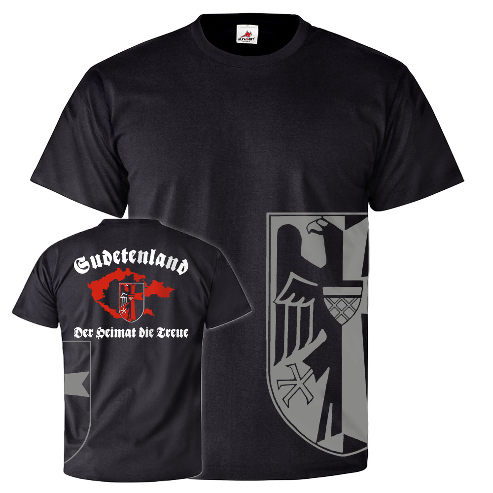 Sudetenland Der Heimat die Treue Sudeten Karte Wappen Familie T Shirt #26108
