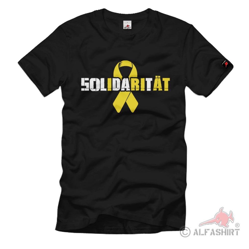 SOLDIER - Solidarity yellow ribbon Bundeswehr BW Bund T-Shirt # 403