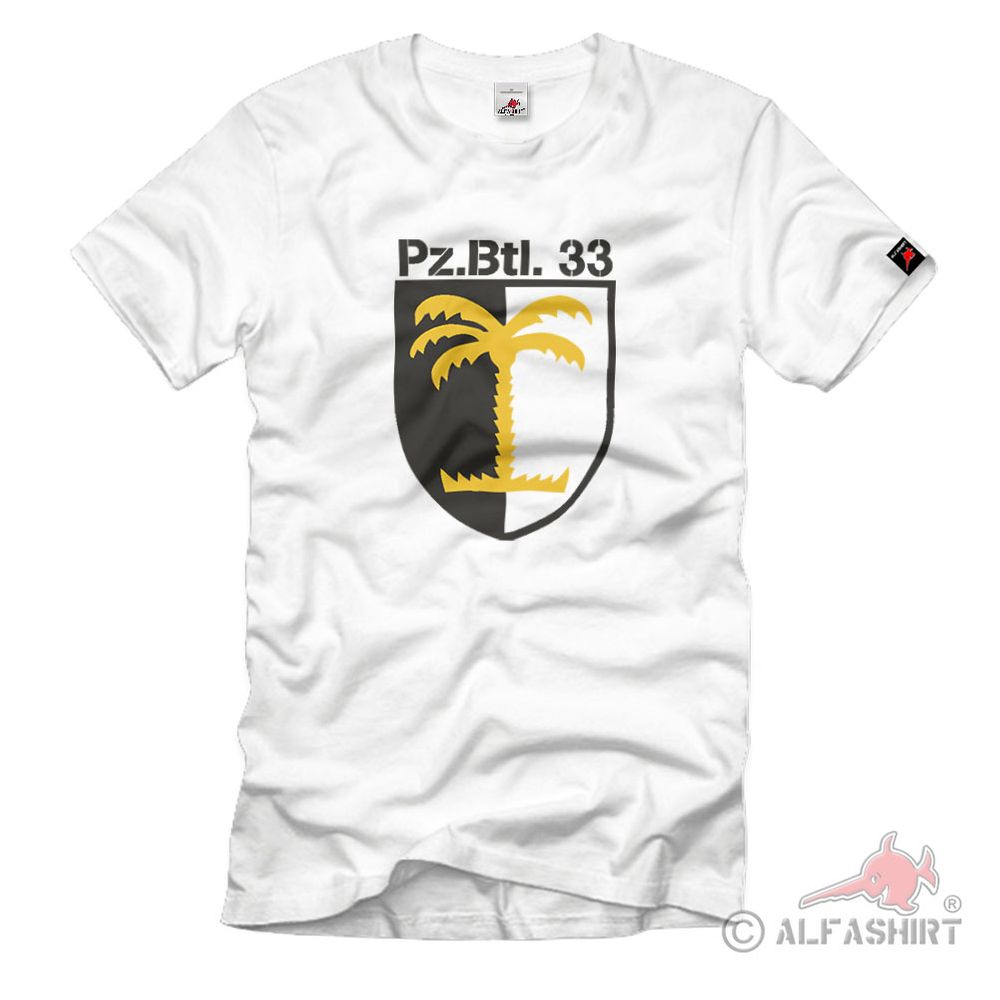 Panzerbataillon 33 PzBtl Militär Einheit Bundeswehr Wappen Emblem T Shirt #2310