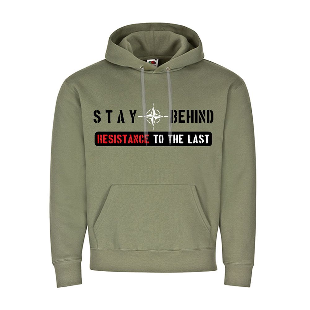 STAY BEHIND-Nato Geheim Organisation Kalter Krieg - Kapuzenpullover #11008