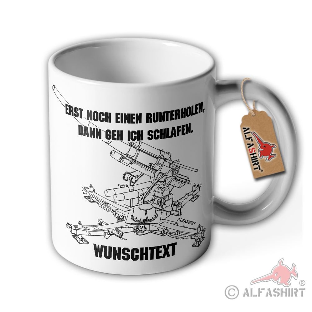 Tasse Flakhelfer Wunschtext Flak Acht Acht Personalisiert #43472