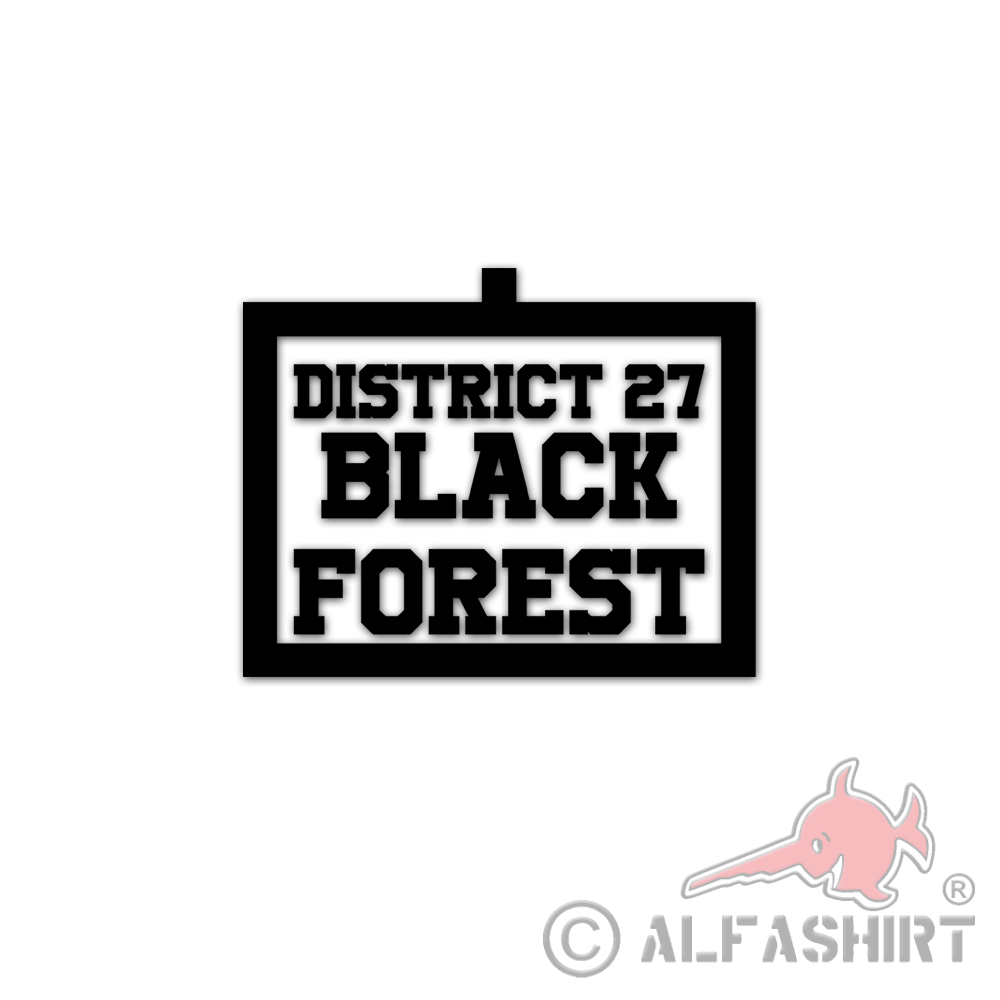 Aufkleber/Sticker District 27 Black Forest Schwarzwald Deutschland 15x12cm#A5843