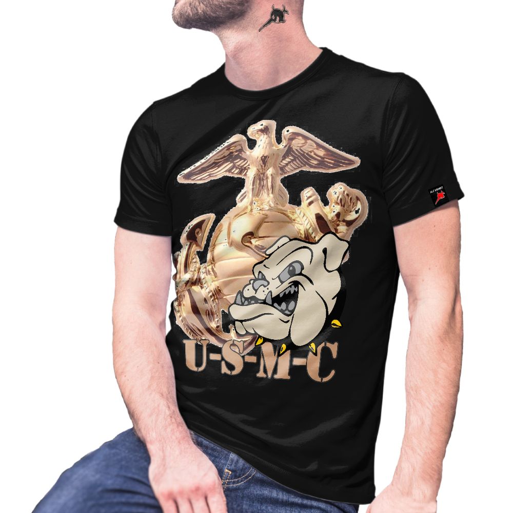 Marine Corps Bulldogge Armee Einheit Marine Captain United States T-Shirt #29079