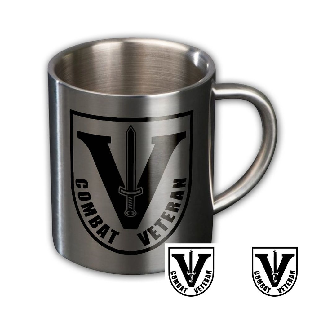Metallbecher Tasse Combat Veteran e.V. #47137